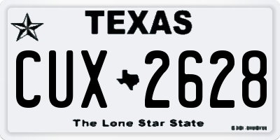 TX license plate CUX2628