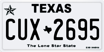 TX license plate CUX2695