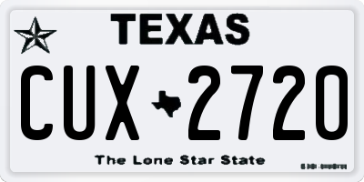 TX license plate CUX2720