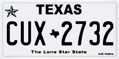 TX license plate CUX2732