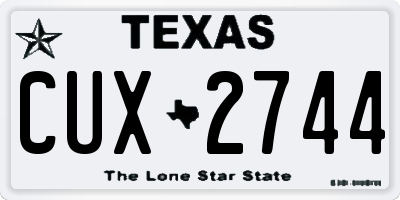 TX license plate CUX2744