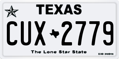 TX license plate CUX2779