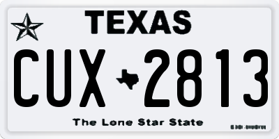 TX license plate CUX2813