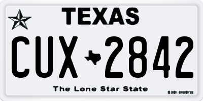 TX license plate CUX2842
