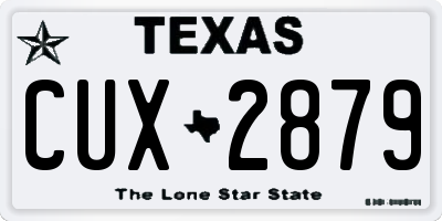 TX license plate CUX2879