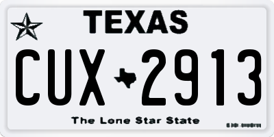 TX license plate CUX2913