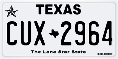 TX license plate CUX2964