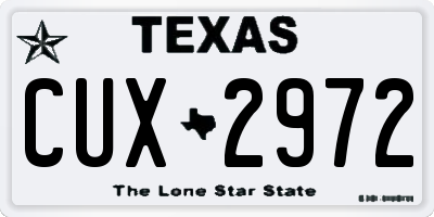 TX license plate CUX2972