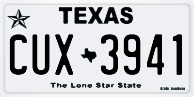 TX license plate CUX3941