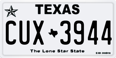 TX license plate CUX3944