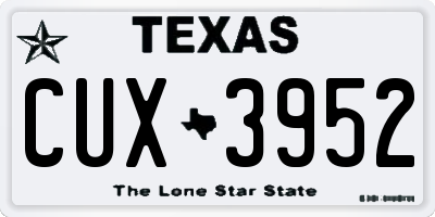 TX license plate CUX3952