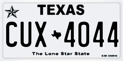 TX license plate CUX4044