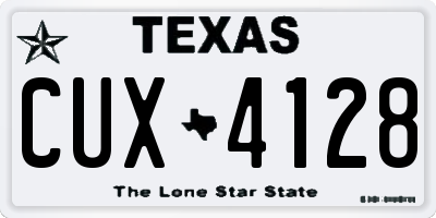 TX license plate CUX4128