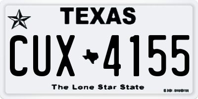 TX license plate CUX4155