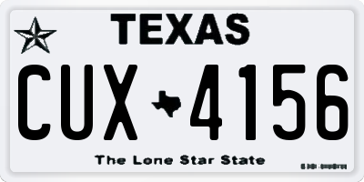 TX license plate CUX4156
