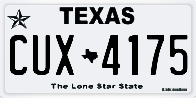 TX license plate CUX4175