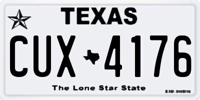 TX license plate CUX4176