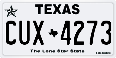 TX license plate CUX4273
