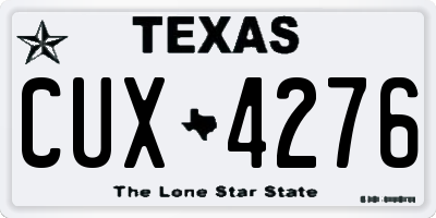 TX license plate CUX4276