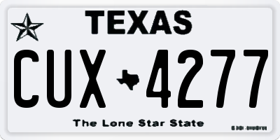 TX license plate CUX4277