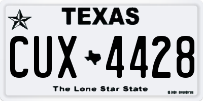 TX license plate CUX4428