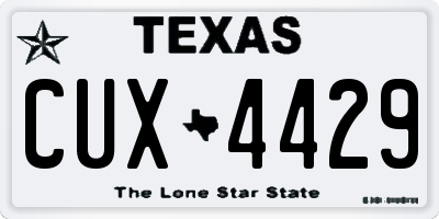 TX license plate CUX4429