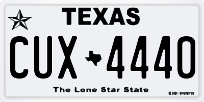 TX license plate CUX4440