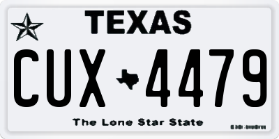 TX license plate CUX4479