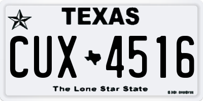 TX license plate CUX4516