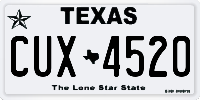 TX license plate CUX4520