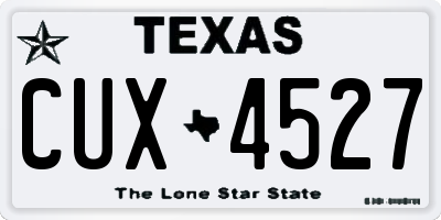 TX license plate CUX4527