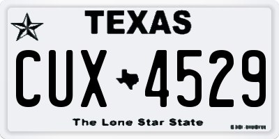 TX license plate CUX4529