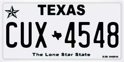TX license plate CUX4548