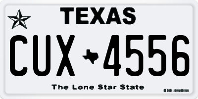 TX license plate CUX4556