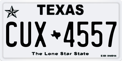 TX license plate CUX4557