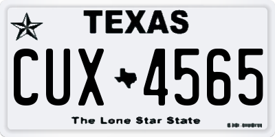 TX license plate CUX4565