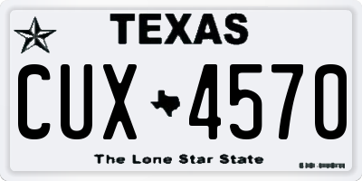 TX license plate CUX4570