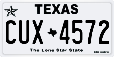 TX license plate CUX4572