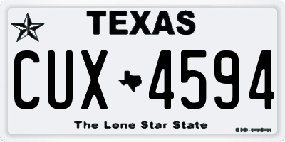 TX license plate CUX4594