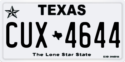 TX license plate CUX4644