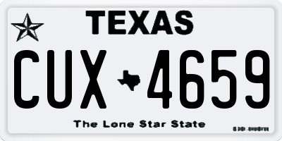 TX license plate CUX4659