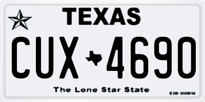 TX license plate CUX4690