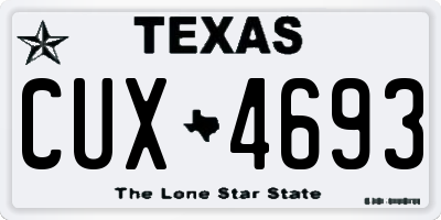TX license plate CUX4693