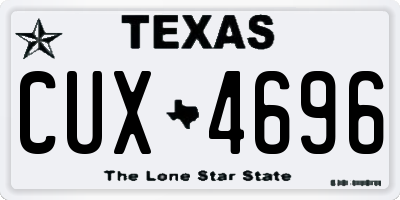 TX license plate CUX4696