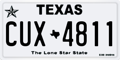 TX license plate CUX4811