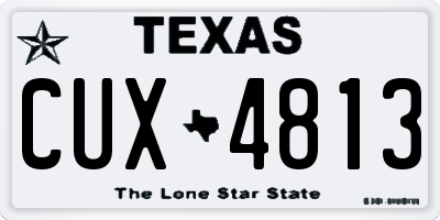 TX license plate CUX4813