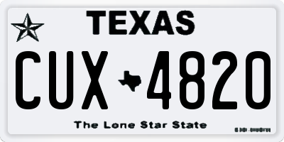 TX license plate CUX4820