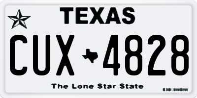 TX license plate CUX4828