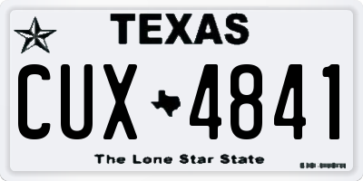 TX license plate CUX4841