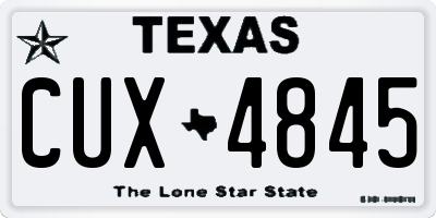 TX license plate CUX4845